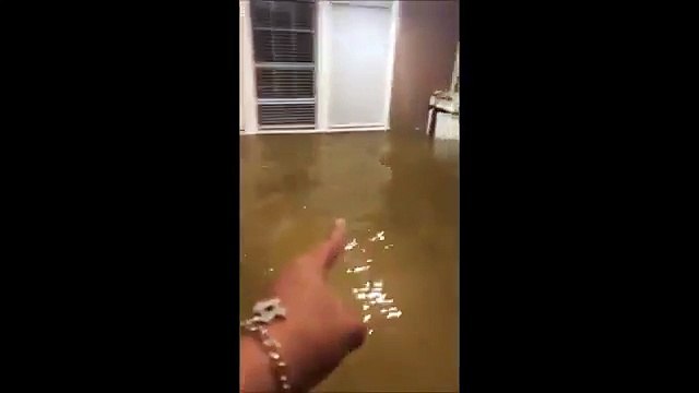 Il pêche un poisson dans son salon