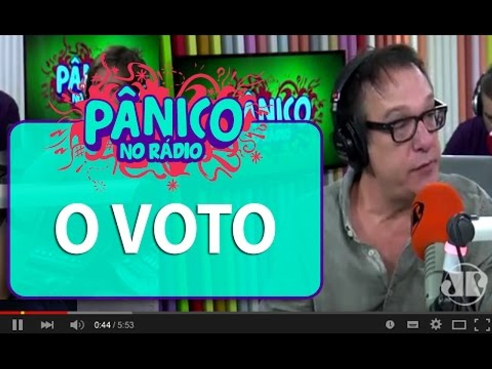 Emílio faz reflexão sobre o voto | Pânico