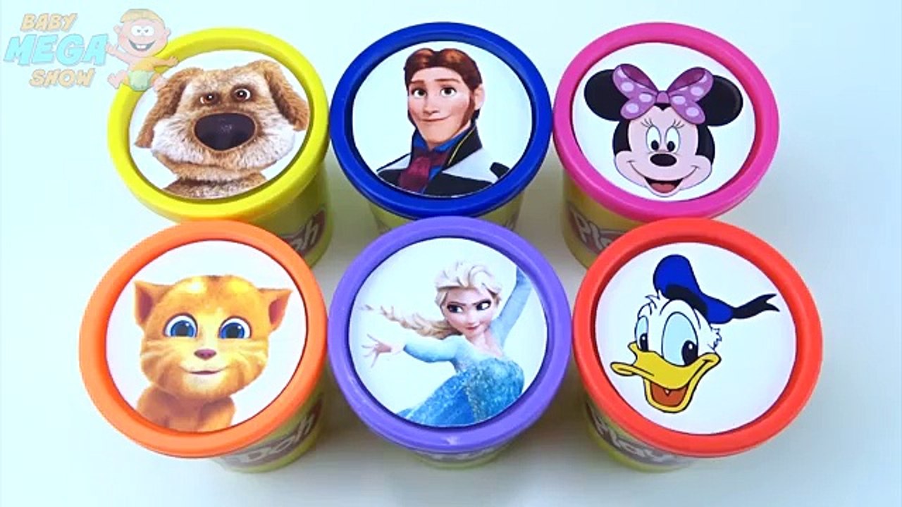 Talking Tom & Friends Play doh Clay Surprise Toys! Learn Colors, Count, Talking Cat, Kids