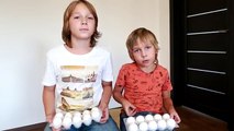Video Niños para y que se desarrolla experimentos interesantes experimentos van en un huevo crudo