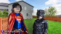 Homme chauve-souris bataille combat va vieux espace à Il Farts superman claymation hobbykidstv