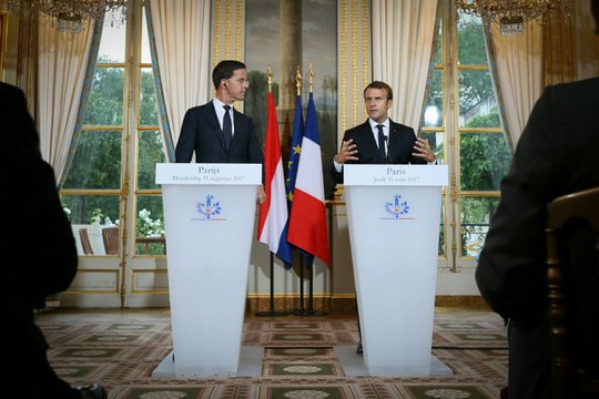 Déclaration conjointe d'Emmanuel Macron et de M. Mark Rutte, Premier ministre du Royaume des Pays-Bas