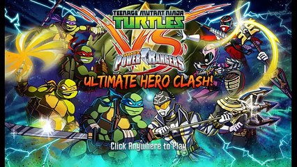 Choc héros puissance adolescent tortues ultime contre Jeu de gameplay mutant de ninja rangers