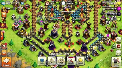 Buying ALL lvl 12 collectors w/ the 2nd TH8 DE drill (Clash of Clans Xmas Update)