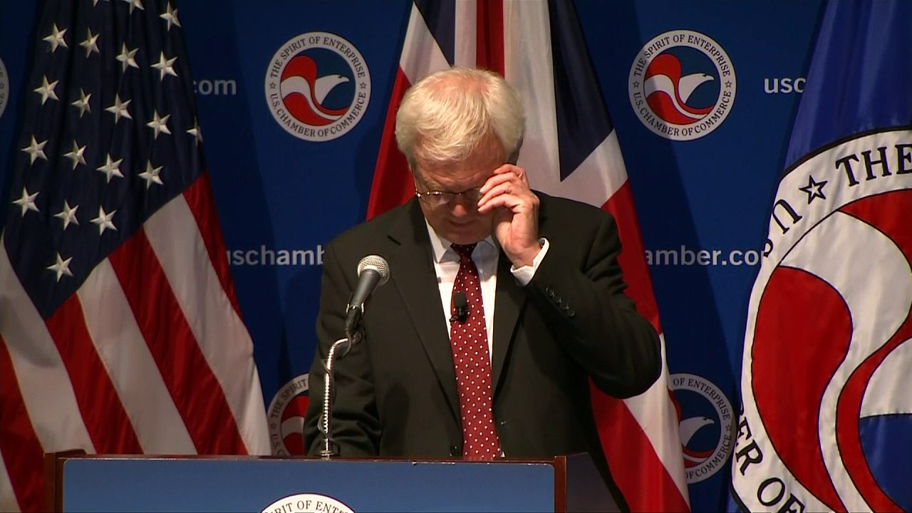 Davis dodges question on May's future as PM