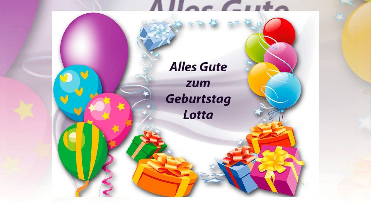 Alles Gute zum Geburtstag Lotta