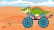 Би би мультфильм Дети динозавр для Дети Дети ... Полиция рекс грузовая машина тиранозавр видео |