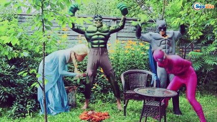 AMAZING NUTELLA CHALLENGE! w/ Spiderman Hulk & Joker Toys Kids Pepsi Funny Movie in Real Life