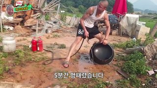 윽박::팝콘폭발? 팝콘3봉지를 가마솥에 넣고 만들어보았습니다 (eugbak Make Popcorn)