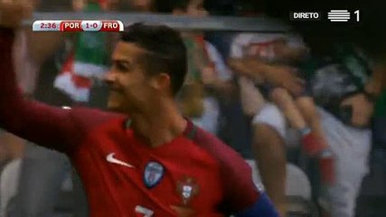 Portugal 1-0 Faroe islands  C.RONALDO First Amazing Goal 3' 31/08/2017 HD