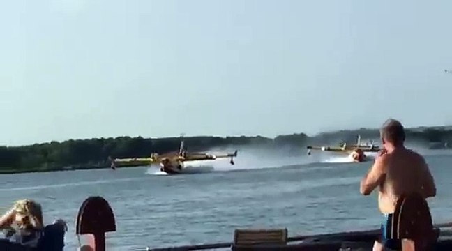 Collision entre un Canadair et une péniche (Vallabrègues)