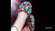 Pearl Beaded Kundan Khussa Jutti - Beautiful Designer Khussa Shoes