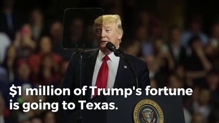 Trump pledges $1M to Texas recovery