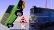 VIDS for KIDS in 3d (HD) - Train, Cars and Railroad Crossings Crashes 1 - AApV