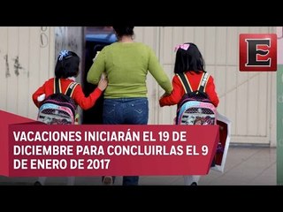 SEP difunde calendario de vacaciones decembrinas