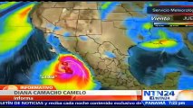 Las lluvias producidas por la tormenta tropical Lidia en territorio mexicano causaron inundaciones en la capital y tienen en alerta roja a los estados de Baja California Sur y Sinaloa.