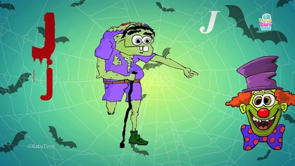 Scary ABC | Halloween ABC Phonics | Scary Old McDonald Teaching ABC | Halloween Videos For