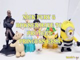 NICK FURY & BOWSER HAVE TO PROTECT PRINCESS ELSA  ZERO SUIT SAMUS MINION MAKKA PAKKA Toys BABY Videos, MARVEL , AVENGERS