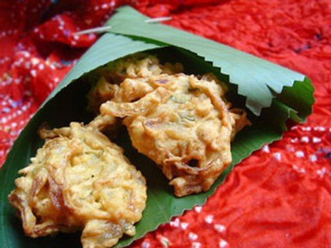 Oignons bhaji Beignets d'oignons