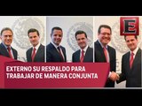 Enrique Peña Nieto se reúne con Gobernadores electos de tres entidades