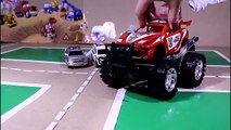 The Police Chase with Racing Cars Monster Trucks & Police Cars Video For Kids