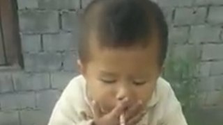 Funny baby funniest ever first time smoking children