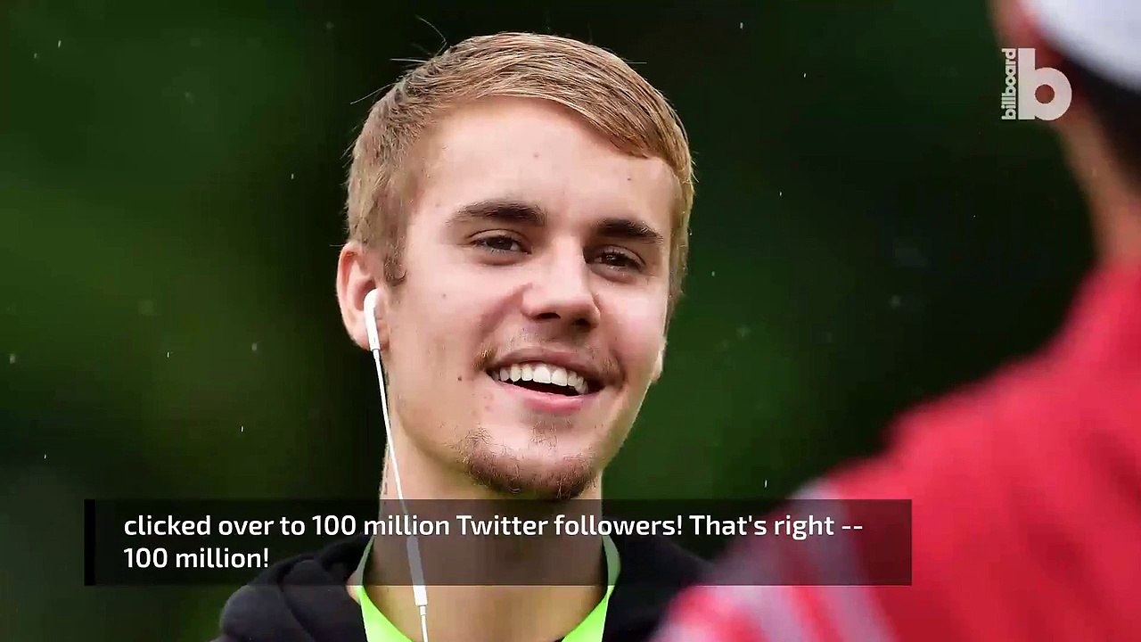 Justin Bieber Twitter  Hits 100 Million Followers
