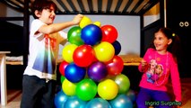 El balón Mostrar para Niños Aprender colores mojado globos apareciendo dibujos animados para Niños