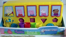 Peppa Pig George Susy Danny no Ônibus de Atividades – Brinquedos School Bus Toy Baby em Po