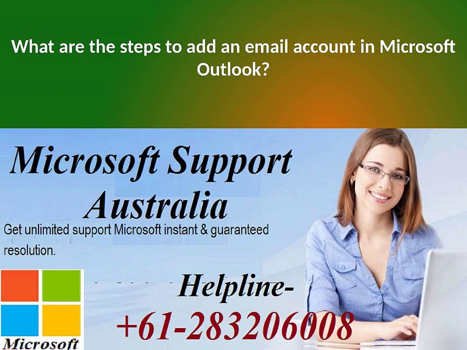 What are the steps to add an email account in Microsoft Outlook?