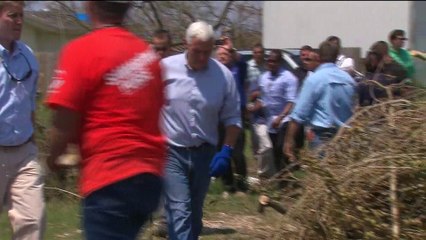 Tempête Harvey : Mike Pence en visite au Texas