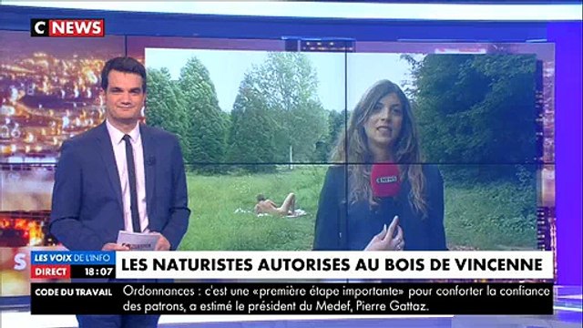 Morandini Zap - En direct du Bois de Vincennes, les naturistes interviennent sur les chaînes infos !