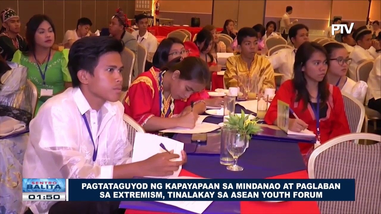 Pagtataguyod ng kapayapaan sa Mindanao at paglaban sa extremism, tinalakay sa ASEAN Youth Forum