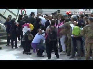 TG 28.05.14 Finalmente in Italia i I bambini congolesi adottati da 24 coppie