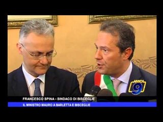 Il Ministro Mauro a Barletta e Bisceglie