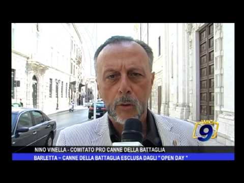 Barletta | Canne della Battaglia esclusa dagli "Open Day"