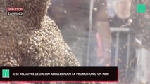 Un homme se recouvre de 100.000 abeilles pour la promotion d'un film (vidéo)