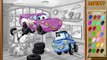 Coches para colorear dibujos animados sobre los coches de dibujos animados de dibujos animados en el desarrollo de finebabytv