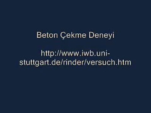 Beton Çekme Deneyi