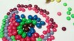 Learn Colors with M&M Chocolate Candy for Children, Toddlers and Babies - Colours with Ski