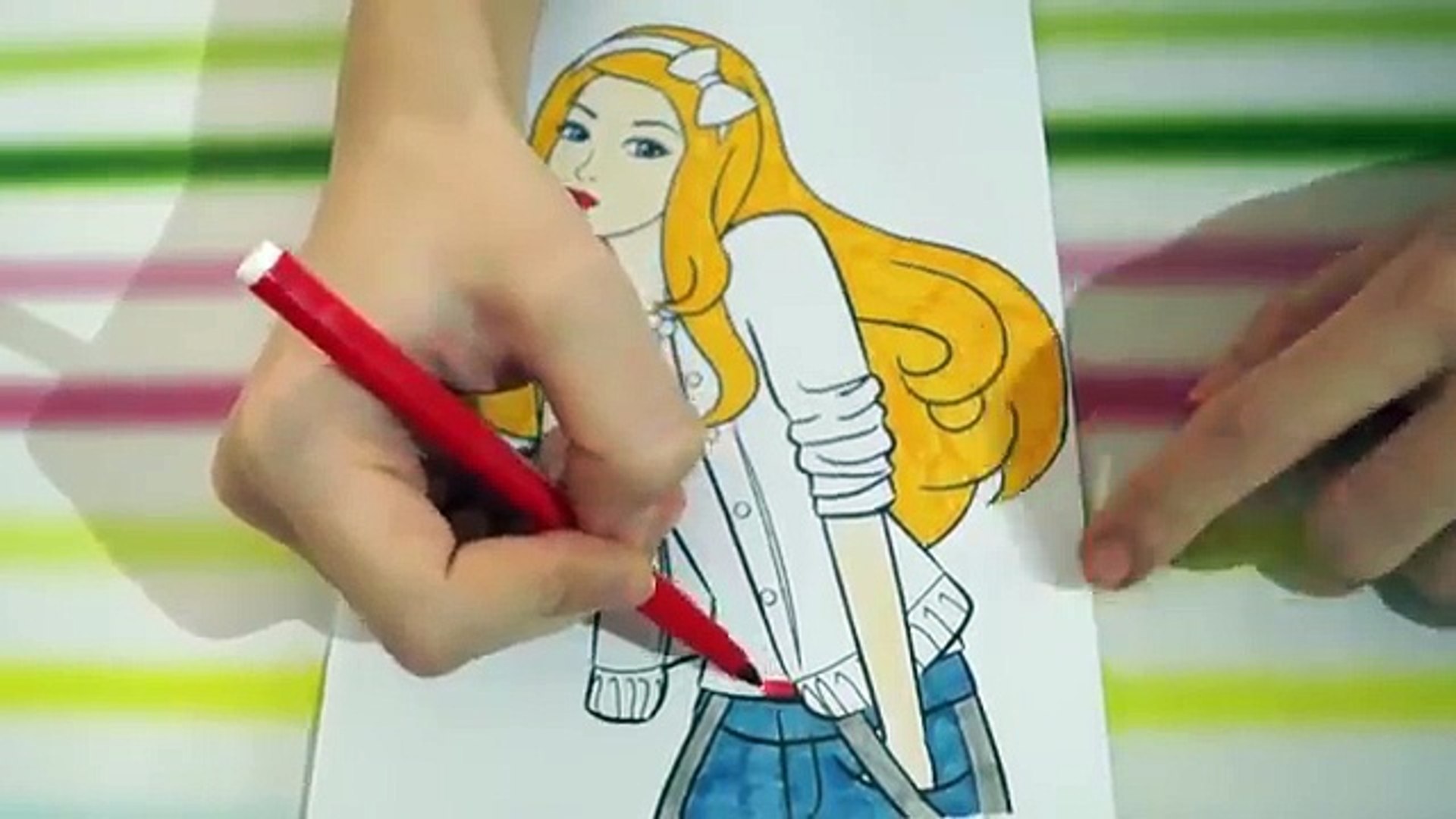 Coloration Pour Enfants Pour Coloriage Barbie Barbie Enfants Bande Dessinee Video Dailymotion