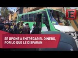 Matan a chofer de transporte público al resistirse a asalto en Álvaro Obregón