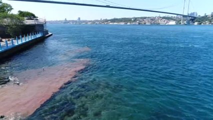 Kana Bulanan İstanbul Boğazı Havadan Görüntülendi