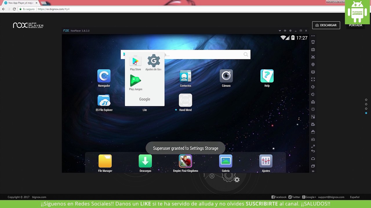 Emulador Nox Android PC
