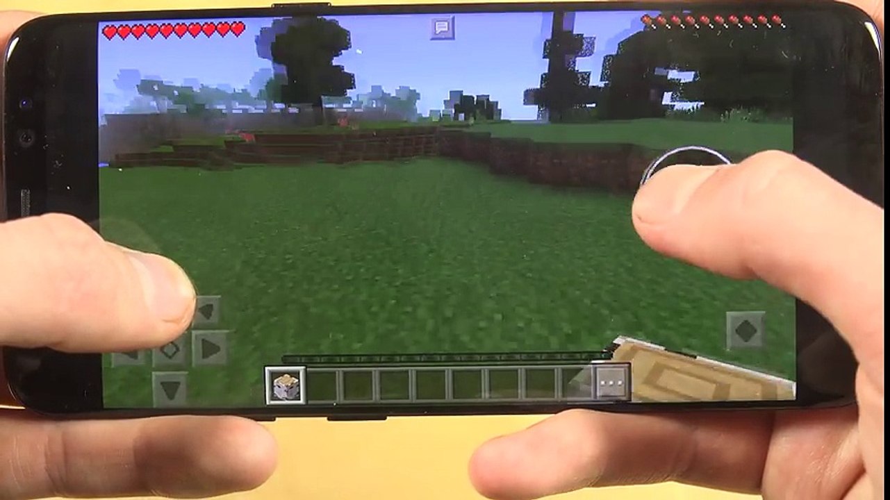 Minecraft Pocket Edition Samsung Galaxy S8 Gameplay Review