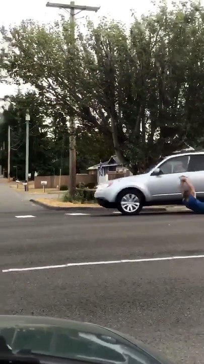 Carjacking: il tente de voler une voiture mais se fait traîner au sol.