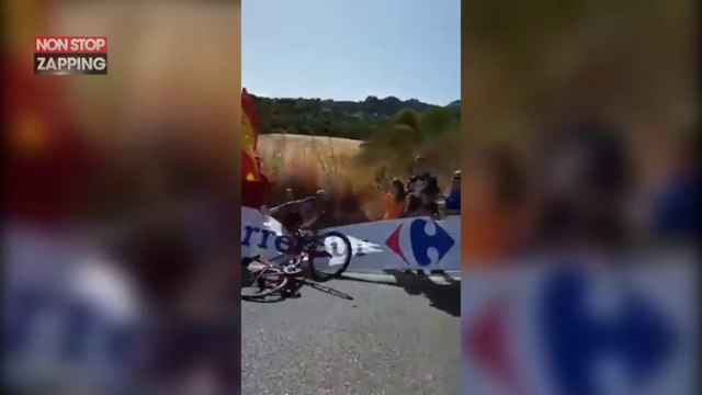 Vuelta : un coureur cycliste agressé par un spectateur (vidéo)