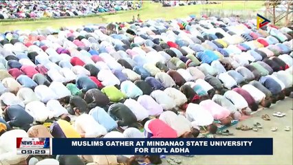 Muslims gather at Mindanao State University for Eid'l Adha