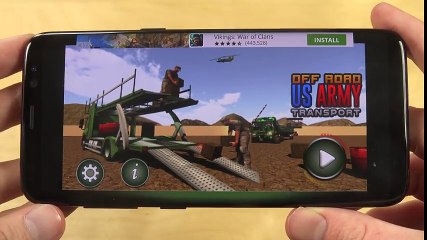 Off Road US Army Transport Samsung Galaxy S8 Gameplay Review