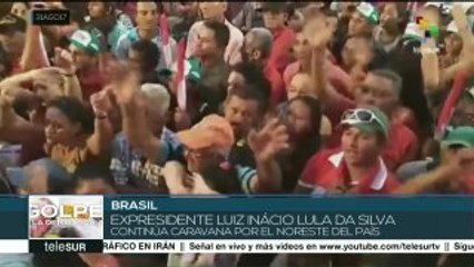 Caravana de Lula continúa su recorrido por el noreste de Brasil